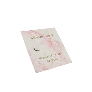 Yilucai <span class=keywords><strong>personnalisé</strong></span> rose petites boucles <span class=keywords><strong>d</strong></span>'oreilles porte-colliers feuille <span class=keywords><strong>d</strong></span>'or cartes porte-cartes en papier - Product Image 5