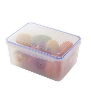 Plastic Food <b>Storage</b> <b>Containers</b> Refrigerator <b>Storage</b> Box with Sealed Lid Kitchen <b>Stackable</b> Freezer Safe Rectangle <b>Container</b> - Product Image 4