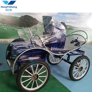 새로운 스타일 공장 가격 4 바퀴 조랑말 카트 제조업체 마라톤 마차 판매용 조랑말 마차 - Product Image 6