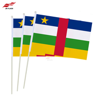 Produits les plus populaires République centrafricaine Drapeau de main 14*21cm Drapeau de la République centrafricaine