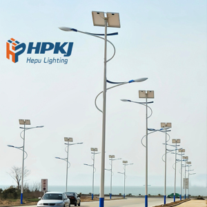 Hot Dip Galvanized 6-12m Street <b>Light</b> <b>Pole</b> with LED <b>Light</b> Source for AC Solar Battery Power IP65 Certified CE/ISO for Export - Product Image 2