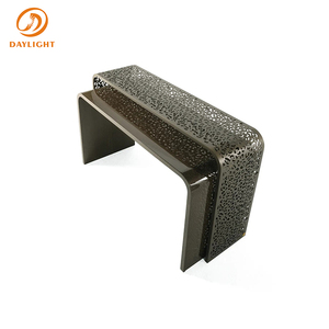 <span class=keywords><strong>Console</strong></span> moderne de luxe avec design de cascade incurvée intégré et finition texturée <span class=keywords><strong>exotique</strong></span>, mobilier haut de gamme pour entrée et hall d'hôtel - Product Image 6