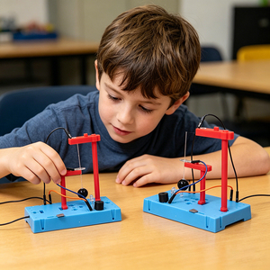 Kit <span class=keywords><strong>de</strong></span> Alarma <span class=keywords><strong>de</strong></span> Terremoto DIY STEAM, Juguete Científico para Niños, Set Educativo <span class=keywords><strong>de</strong></span> Circuitos <span class=keywords><strong>de</strong></span> Física, Experimento Eléctrico, Proyecto Escolar - Product Image 4