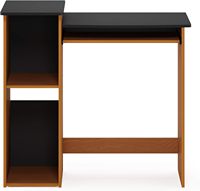 Bureau d'ordinateur bicolore avec plateau de clavier coulissant, idéal pour le bureau à domicile et la salle d'étude – Vente directe usine
