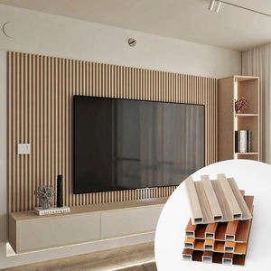 Panel de Pared de PVC WPC Fácil de Instalar, Panel de Pared Decorativo Acanalado para el Hogar e Interiores, Revestimiento de Pared de Madera y Plástico Compuesto - Product Image 1