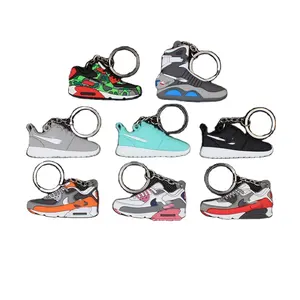 Wholesale cheap AJ basketball sports shoes pendant 2D mini sneaker soft pvc rubber keychain