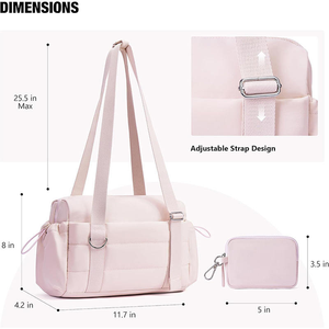 Bolsa de Gimnasio Mini Personalizada <span class=keywords><strong>con</strong></span> Logotipo, Juego de 2 Bolsas de Nailon Impermeables, Bolsa de Mano para Entrenamiento <span class=keywords><strong>con</strong></span> Cartera Pequeña para <span class=keywords><strong>Mujer</strong></span> - Product Image 3