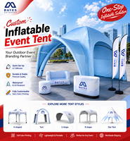 Tente Gonflable Publicitaire à Dôme, Auvent, Gazebo, Lumière LED, Impression Personnalisée, Étanche, Chapiteau pour Événements e