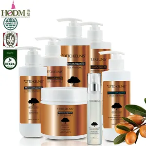 自有品牌100% 滋养纯阿坚果油来自摩洛哥治疗护发套装洗发水和护发素