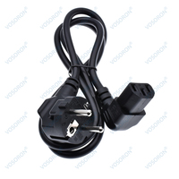 Câble d'alimentation CEE7/7 Schuko européen IEC C13 à angle de 90 degrés, longueur 1m, certifié KEMA-KEUR, 250V 10A pour appareils électroménagers