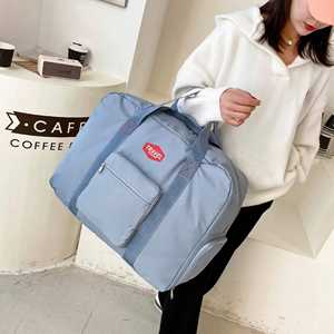 Sac de voyage week-end en tissu Oxford grande capacité personnalisé, pliable et extensible, pour homme, avec compartiment à chaussures - Product Image 6