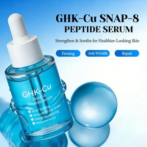 Siero Viso Antirughe e Anti-Età ad Alta Concentrazione con GHK-Cu, Peptidi di Rame, SNAP-8 e Acido Ialuronico - Private Label - Product Image 4