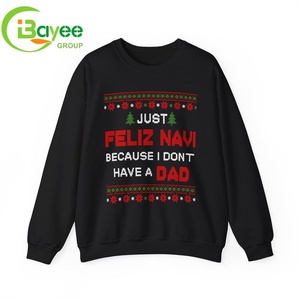 Хлопковая толстовка унисекс с графическим принтом и надписью, рождественская, с круглым вырезом, из плотного хлопка - Product Image 1