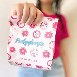 Sac en papier kraft brun de qualité alimentaire, imprimé avec logo personnalisé, résistant à la graisse, pour emballer biscuits, beignets, sandwichs et pains. - Product Image 2