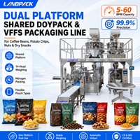 Rotatie-droogfruit, gedroogd rundvlees, hondenvoer, noten, koffiebonen, aardappelchips, ritssluitende staande pouch, doypack verpakkings- en verpakkingsmachine