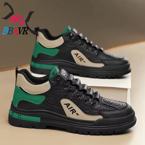 Zapatos para Caminar de Media Altura para Hombre, Zapatillas Ligeras y Transpirables, Suela Gruesa, Parte Superior de PU, Forro de Algodón para Primavera, Verano, Otoño e Invierno - Product Image 3