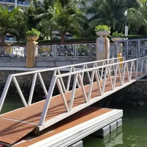 Marine Hot Bán Dock nhôm bờ gangway với decking tấm