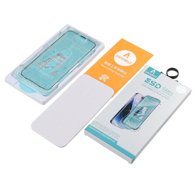 Dust Free Easy Install Kit Magic Box HD Privacy Anti Spy Mobile Phone Tempered Glass Film Screen Protector for iphone samsung