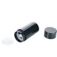 Conteneur en plastique rond vide écologique de 50 g, réutilisable, pour déodorant en stick, emballage pour masques faciaux