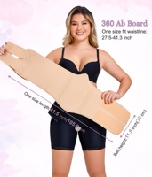 Tabla de compresión abdominal 360 Lipo Foam Ab Board para recuperación postquirúrgica de liposucción, aplanamiento de abdomen y soporte lumbar