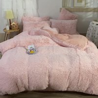 Parures de lit douces et de qualité supérieure en fausse fourrure shaggy, luxueuses et écologiques en polyester/coton, pour toutes les saisons