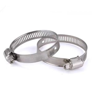 Collier <span class=keywords><strong>de</strong></span> serrage à vis sans fin en acier inoxydable 304, attache réglable pour tuyaux d'eau, d'huile, <span class=keywords><strong>de</strong></span> <span class=keywords><strong>gaz</strong></span> et <span class=keywords><strong>de</strong></span> raccordements automobiles - Product Image 2