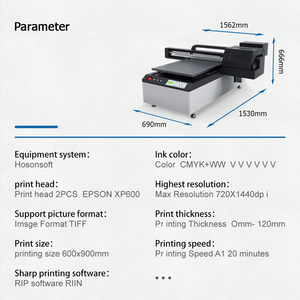 Inkjet Printers Uv 60x90 Printer Flatbed & Bottle UV Printer <b>Printing</b> <b>Machine</b> for Wood Acrylic Phone Case - Product Image 2