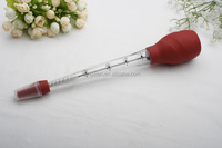 Pompe d'assaisonnement en silicone, tube d'assaisonnement pour dinde avec brosse de nettoyage