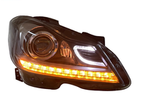 Phare LED SJC pour Mercedes-Benz Classe C W204 C180 C200 2012-2014, pièce automobile Plug and Play, feux avant de circulation