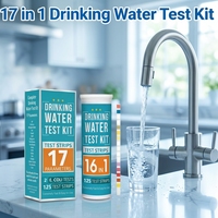 Bandelettes de test d'eau personnalisées Tap & Well 17 en 1, kit de test de la qualité de l'eau pour bactéries coliformes W-17