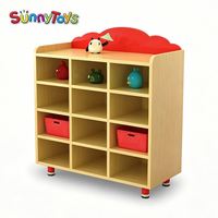 Étagère à livres moderne de haute qualité pour la maternelle, en plastique et bois, avec mobilier écologique pour enfants, pour salle de classe préscolaire