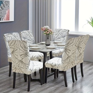<span class=keywords><strong>Housse</strong></span> <span class=keywords><strong>de</strong></span> <span class=keywords><strong>chaise</strong></span> <span class=keywords><strong>de</strong></span> salle à manger Kongyu Home Textiles en Spandex <span class=keywords><strong>extensible</strong></span>, motif feuille <span class=keywords><strong>de</strong></span> Monstera, impression artistique, ajustement universel élastique, vente en gros - Product Image 1