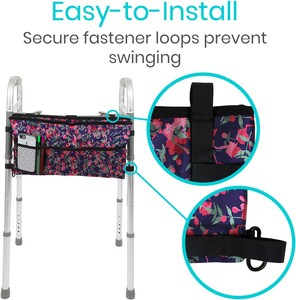 Free sample Hot Sell Taiwan Pearl Coated Crutch Bag for Walking <b>Water</b>-Resistant Crutch Storage Organizer <b>Pouch</b> Tote Bag Holder - Product Image 4