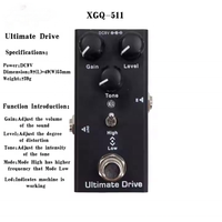 Pédales Multi-Effets Économiques pour Guitare et Basse Électrique : Overdrive Vintage, Ultimate Drive, Crunch Distortion, US Dream, Chorus Classique