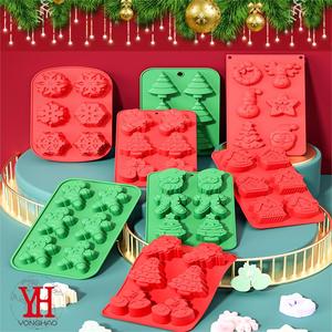 Moule à gâteau en silicone en forme de sapin de Noël, design mignon, résistant à la chaleur, pour pâtisserie et desserts, ustensile de cuisson de cuisine - Product Image 2