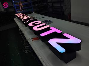 Lettres de canal LED extrudées 3D personnalisées, enseignes, éclairage néon avant, acrylique, acier inoxydable, taxi, devanture de magasin, extérieur/intérieur - Product Image 3