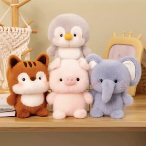 Set di Peluche Super Morbidi Orso ed Elefante, Compagno di Studio Carino, Giocattolo Antistress da Coccolare, Premio per Macchina a Gancio, con <span class=keywords><strong>Orecchie</strong></span> Mobili - Product Image 3