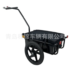 Remolque de bicicleta de dos ruedas Cj-052 con ruedas inflables de 16 pulgadas para transporte de carga, ciclismo, viajes y utilidad. - Product Image 2
