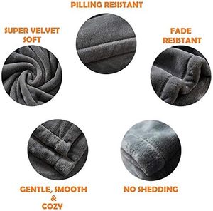 Couverture en molleton de corail élégante et confortable de luxe en velours super doux de 50x60 pouces pour la <span class=keywords><strong>literie</strong></span> d'hiver - Product Image 5