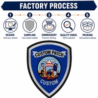 Écusson brodé personnalisé, badge uniforme du Service de la circulation de San Francisco, applique thermocollante, patch moral à coudre
