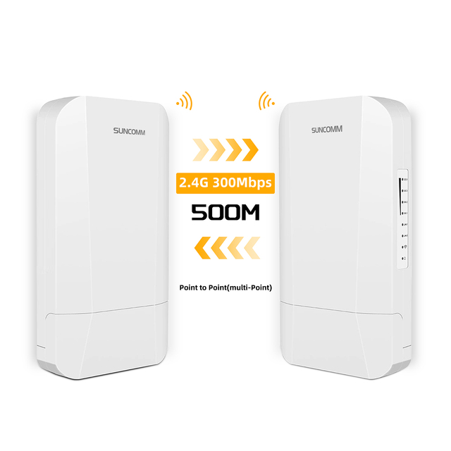 Factory Hot Selling SUNCOMM AP401K WiFi AP Outdoor 2.4G 300M MIMO 100Mbps Wireless AP Router Outdoor WiFi Access Point