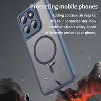 Étui de téléphone portable magnétique antichoc en TPU+PC avec design sportif givré mat pour Pura 90 Pro Max