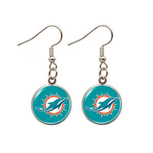 ต่างหูโลโก้ Kansas City Chiefs ตุ้มหูหลากสีห้อย NFL 32จัดส่งเร็วสำหรับธุรกิจกีฬาของขวัญส่งเสริมการขาย - Product Image 3