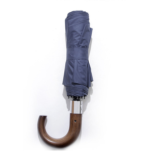 Thâm Quyến Nhà Cung Cấp Sang Trọng Phong Cách Tùy Chỉnh Thiết Kế Bằng Gỗ Cong Xử Lý Auto Ba <span class=keywords><strong>Folding</strong></span> <span class=keywords><strong>Umbrella</strong></span> Với Tay Áo - Product Image 6