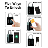 Eseye-Combinaison de clés de sécurité anti-vol de haute qualité, 50mm, sans clé, Wifi, Tuya Ttlock, cadenas intelligents