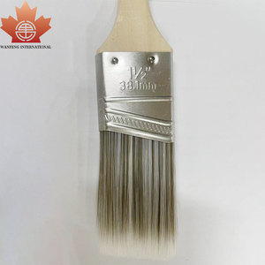 Pennello Professionale Angolato con Manico Lungo in <span class=keywords><strong>Legno</strong></span> Grezzo Non Verniciato da 2,5 Pollici <span class=keywords><strong>per</strong></span> Pittura al Lattice e Lavori di Rifinitura - Product Image 4