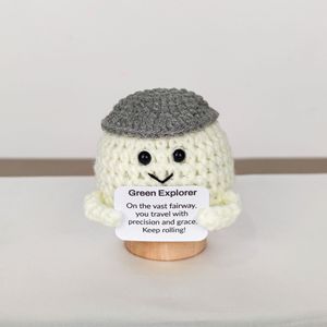 Búp bê len dệt tay với năng lượng tích cực vải tinh khiết để giải nén cầu lông xuyên biên giới truyền cảm hứng loạt thẻ - Product Image 2