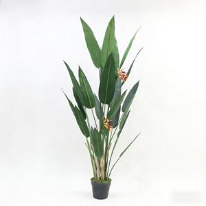 Árbol Bonsái de Ave del Paraíso, Corteza de Plátano <span class=keywords><strong>Natural</strong></span> Seca, Hierba Peluda, Planta Artificial Realista y Ecológica para Interiores - Product Image 1