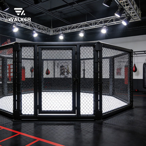 Prix d'usine, cage octogonale MMA 5x5m, construction en tube d'acier <span class=keywords><strong>de</strong></span> haute qualité, revêtement en poudre, rembourrage extra épais, taille personnalisable - Product Image 1