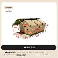 Luxe 4 saisons imperméable Oxford tissu en forme de voilier Glamping dôme tente Structure en acier Camping en plein air maison préfabriquée